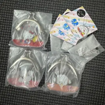 산리오 가샤폰 시플라 한정판 가마구치 키링 3개 세트