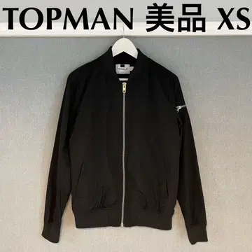 새상품급 TOPMAN 블랙 점퍼 XS 얇은 소재 블루종