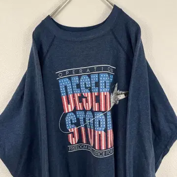 USA 90s desert storm 래글런 맨투맨 빈티지