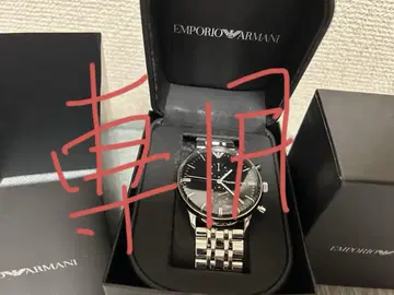 Emporio Armani 블랙 아날로그 시계