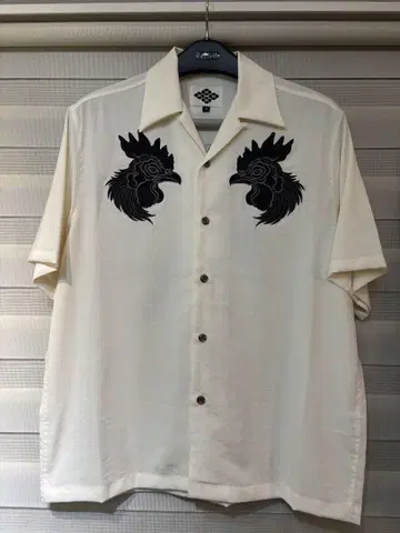 Gakkin niwatori EMBROIDERY 알로하 셔츠