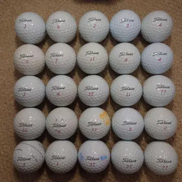 [Titleist] [PROV 1x] 로스트볼 화이트 컬러 전25구