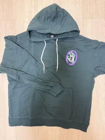 SANTA CRUZ 다크 그린 후드티 L