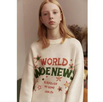 World Wide Oversized Sweater(BEIGE)