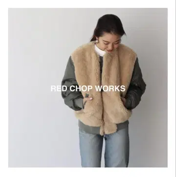 RED CHOP WORKS 보아 자켓 카키/베이지