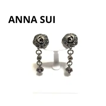 안나수이 ANNA SUI 귀걸이 장미 실버925