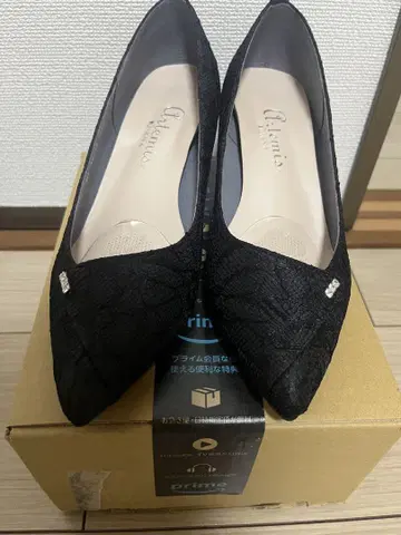 Diana 블랙 레이스 펌프스 23cm