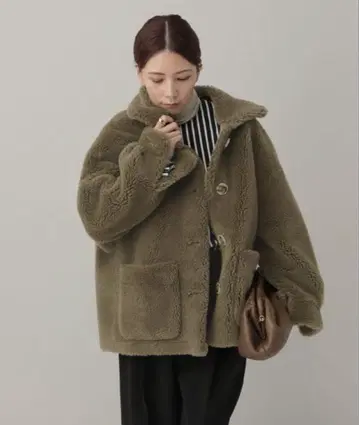 캘런솔로지 카키 보아 자켓