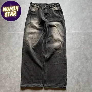archive grunge fade wide denim pants y2k