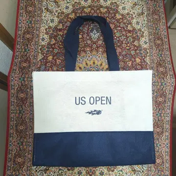US OPEN 토트백 화이트/네이비