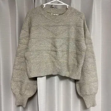 TULAROSA 그레이 계열 크롭 스웨터 S