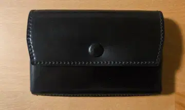 미사용 새상품 만소 더블 호윈 명함지갑 코도반 크롬 엑셀 블랙
