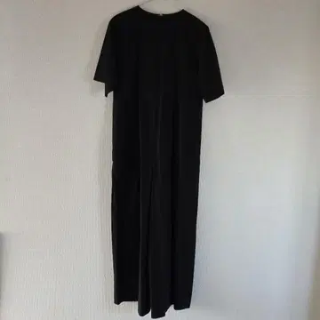 Uyuw 블랙 반팔 올인원 와이드 팬츠 미사용품