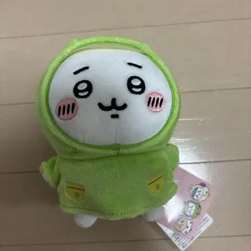 치이카와 (먼작귀)  봉제 인형 비오는 날 개구리 우비 레인코트