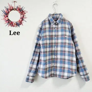 리 에드윈 유니온 메이드 플란넬 셔츠 체크 면 100% M