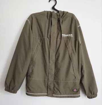 Dickies 나일론 자켓 후드 부착 올리브