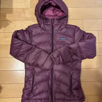 patagonia 후드 부착 다운 자켓 XS 퍼플