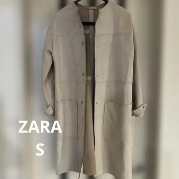 ZARA 베이지 롱 코트 S