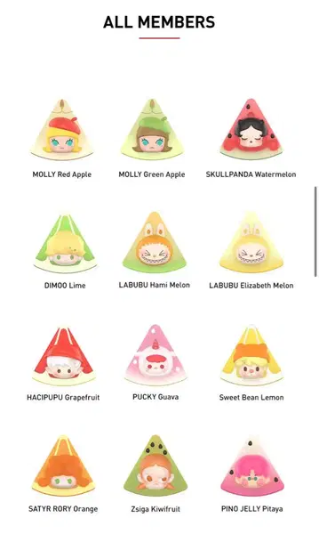 POP BEAN Fruit Platter 시리즈 컴플리트