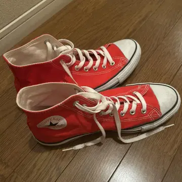 Converse 하이컷 스니커즈 레드