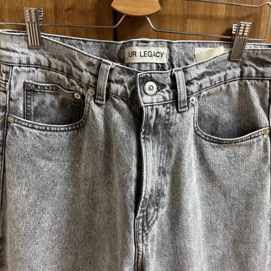 [30] 아워레가시 써드컷 데님 팬츠 (슈퍼블리치 블랙)