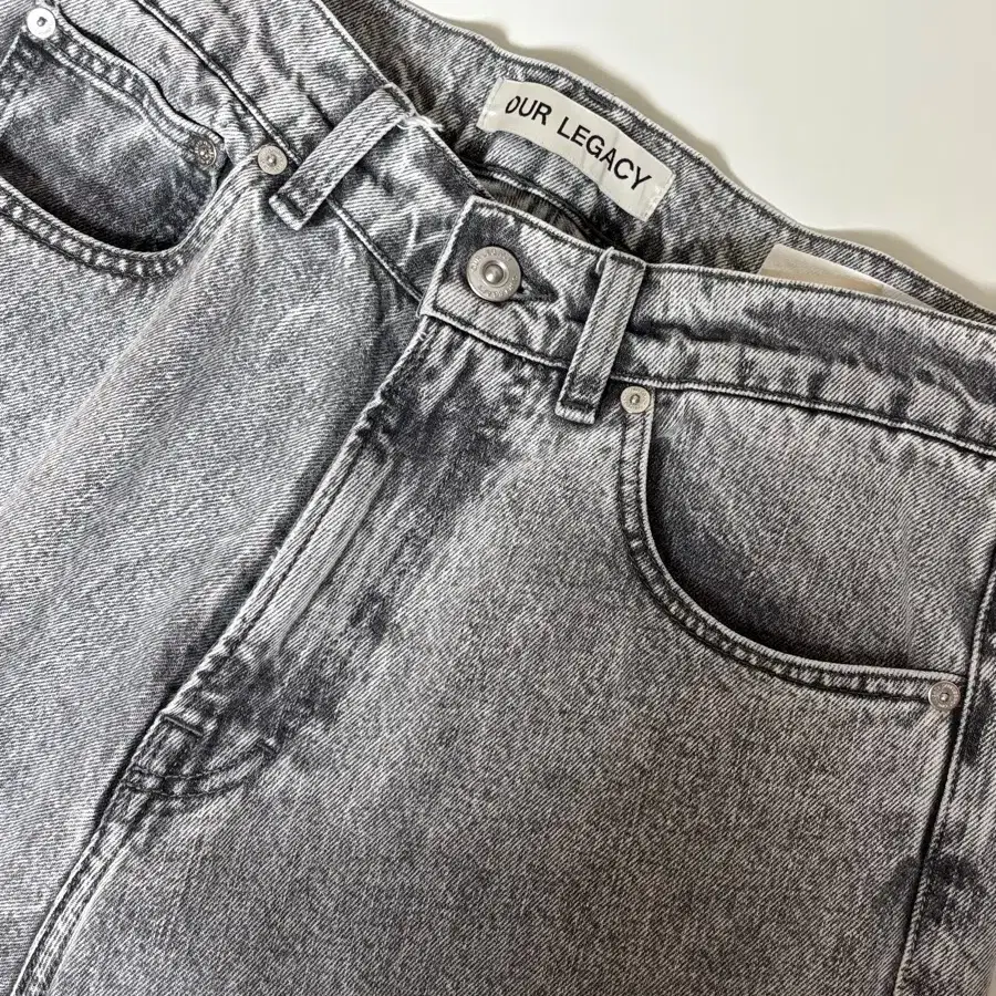 [30] 아워레가시 써드컷 데님 팬츠 (슈퍼블리치 블랙)