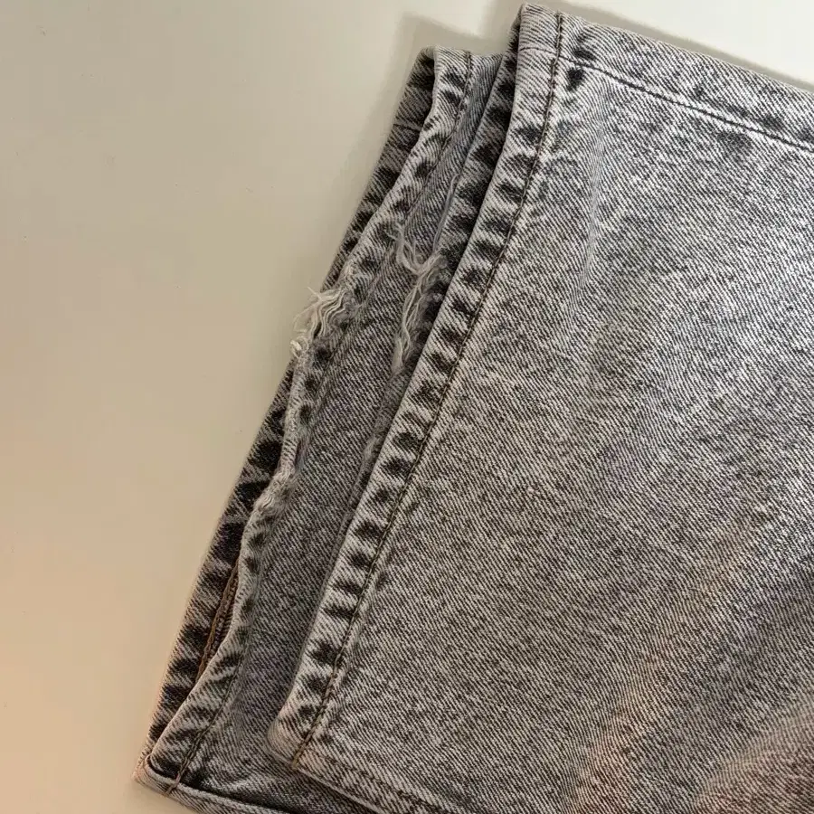 [30] 아워레가시 써드컷 데님 팬츠 (슈퍼블리치 블랙)