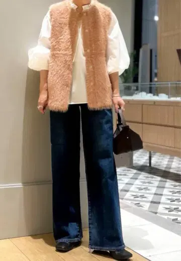 새상품 MACPHEE 코튼 데님 부츠컷 팬츠 34 투모로우랜드