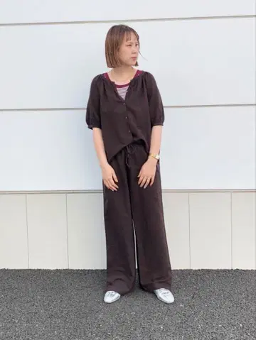 린넨 블렌드 이지 팬츠