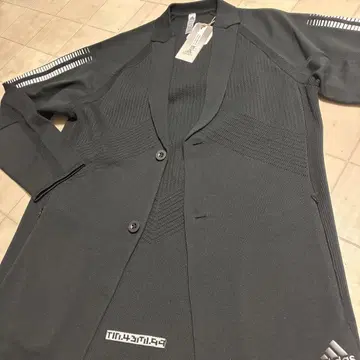 택 포함 새상품 adidas 골프 니트 자켓 블랙 정가 22,000엔