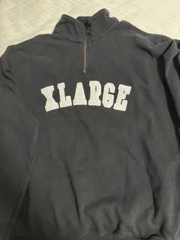 XLARGE 블랙 지퍼 맨투맨 XL
