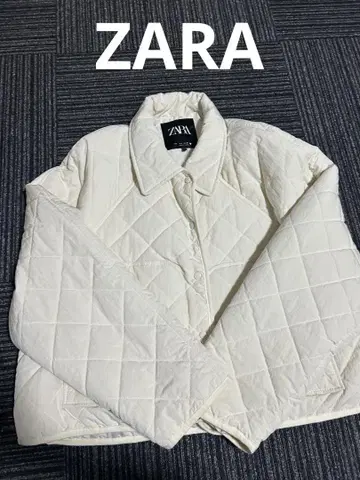 ZARA 아이보리 퀼팅 자켓