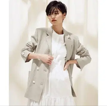미사용 나노 유니버스 odorantes 린넨 테일러 자켓