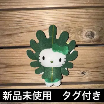 오사카 만박 해조 키티 일본관 마스코트 키링 와카메 키티 봉제 인형