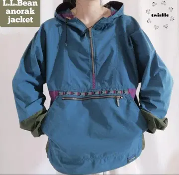 L.L.Bean 나일론 자켓 아노락 하프 지퍼