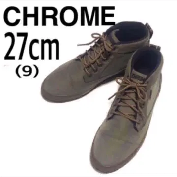 CHROME 크롬 워크 부츠 처카 부츠 27cm 카키색
