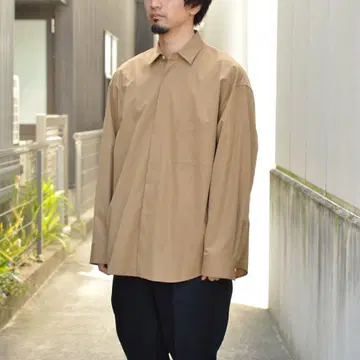 stein FLY FRONT SLEEVE OVERSIZED SHIRT