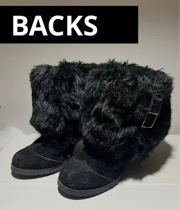 [ 잡지 게재 ] BACKS 무스탕 부티 블랙