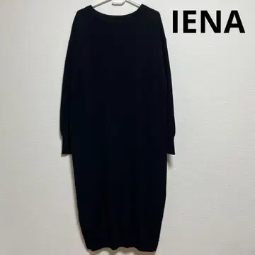 IENA 이에나 롱 니트 원피스 캐시미어 혼방 사이드 슬릿