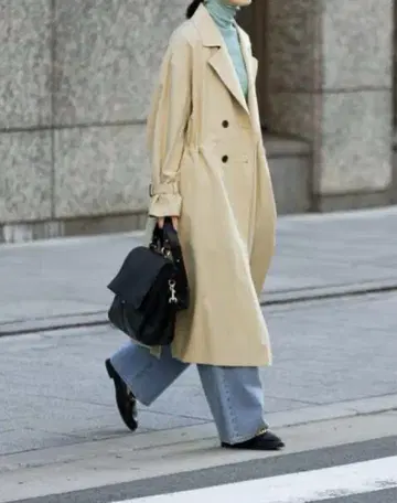 어반 리서치 허리 드로스트 트렌치