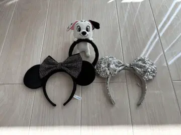 디즈니 머리띠 Disney 미니 101마리 강아지 실버