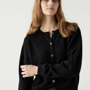 UNIQLO C 캐시미어 100% 크루넥 숏 가디건 L 24AW