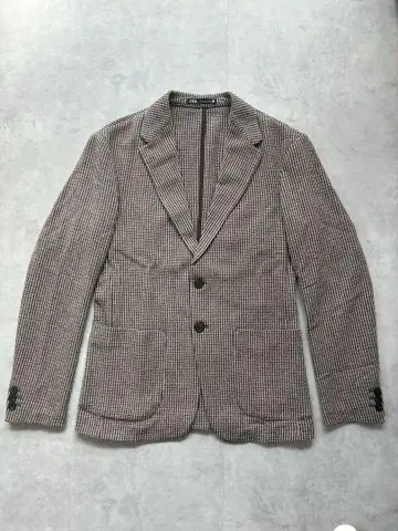 ZARA 테일러드 자켓 하운드투스 브라운 베이지 스트레치