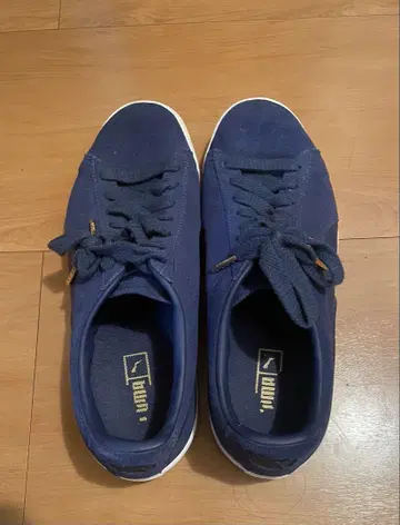 [ 푸마 ] 네이비 스웨이드 스니커즈 26cm