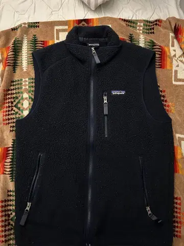 patagonia 플리스 베스트 S 네이비 레트로X