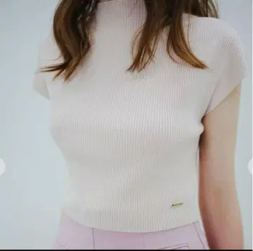 Aimeine 실크 혼방 컴팩트 리브 니트