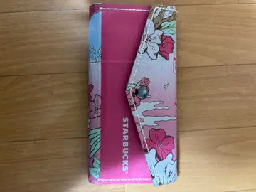 스타벅스 벚꽃 꽃무늬 장지갑