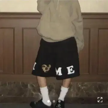 THEAIRTOWN I love me pants 블랙 Y2K 레오파드