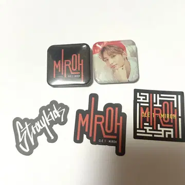 현진 Hi stay lucky box 캔뱃지 스티커 miroh