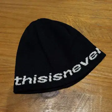 새상품급 thisisneverthat 블랙 니트 모자